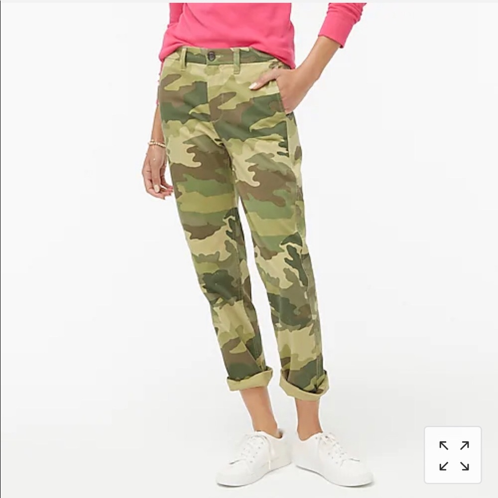 Camo pants J.Crew size 4